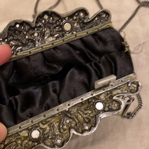 𝅺VINTAGE silk bag/  pouch/wallet in good condition. - Picture 9 of 14